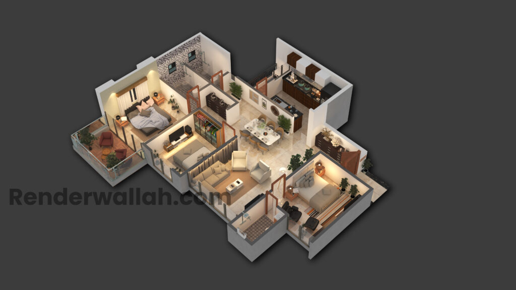 floor plans 3d view