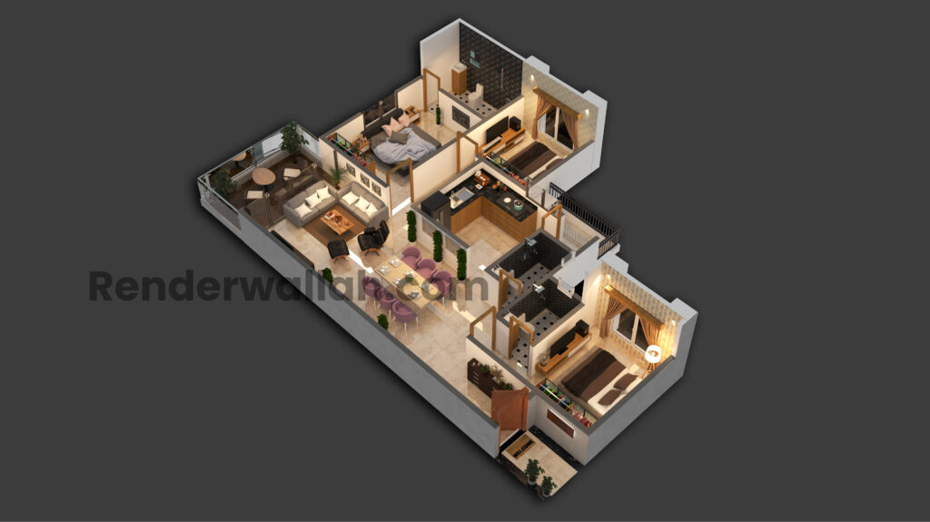 floor plans 3d view